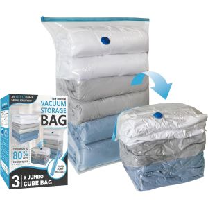 Cozy Essential 3 Pack Cube Vacuum Storage Bags